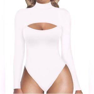 Cutout Long Sleeve Bodysuit
